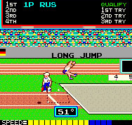 Track and Field in actie