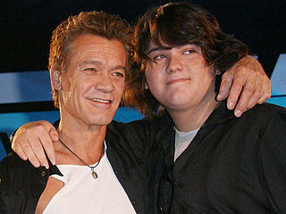 Eddie en Wolfgang Van Halen