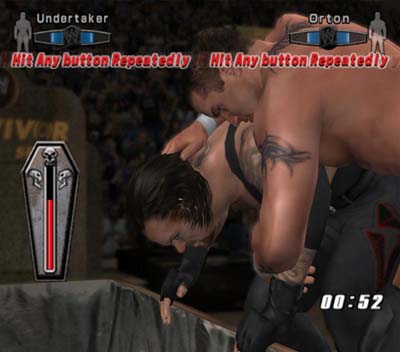 Een Buried Alive match tussen The Undertaker en Randy Orton