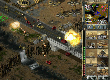 Futuristische oorlogsvoering in Tiberian Sun.