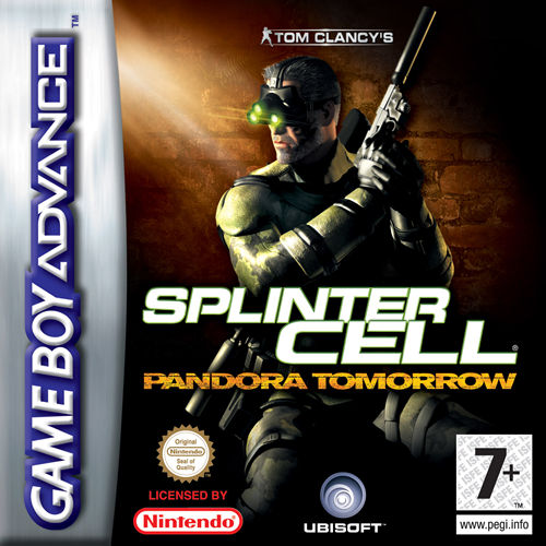 De packshot van de GBA versie van Splinter Cell: Pandora Tomorrow.