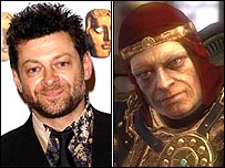 Andy Serkis in de rol van de boze koning