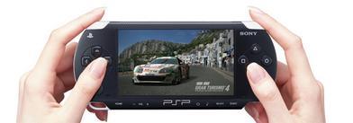 Gran Turismo 4 op de PSP.