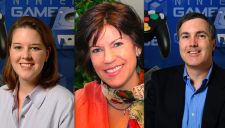 Van links naar rechts: Beth, Perrin & George
