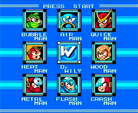 De acht Master Robots uit Mega Man 2!