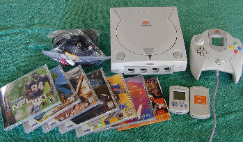 De DreamCast en enkele games.