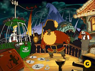 LeChuck, Elaine en Guybrush in deel 3.