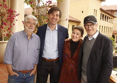 Samen met Spielberg en Lucas bij USC.