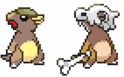 Baby Kanghaskan en Cubone